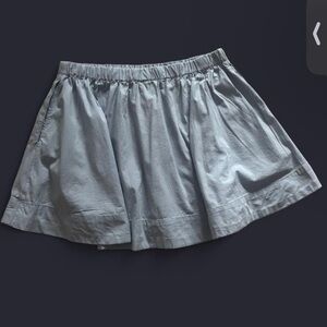 Free people linen light blue skirt